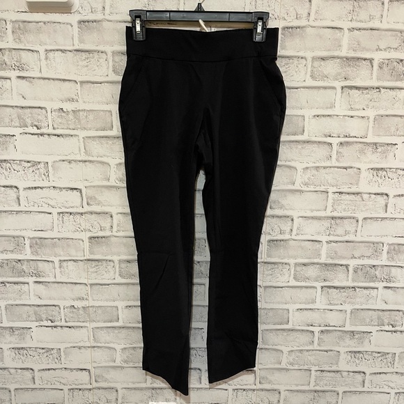 Women’s Columbia Omni-shield advanced repellency gray black diagonal hem pants S - Picture 1 of 5